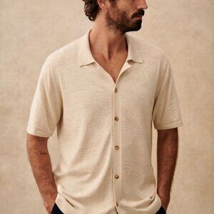 Octobre Jonas Shirt in Ecru (Medium)